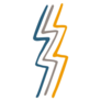 Abstract Zigzag Lightning Sticker
