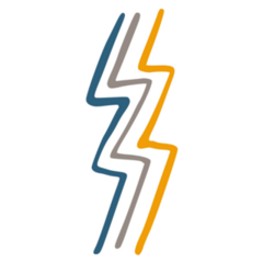 Abstract Zigzag Lightning Sticker