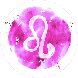 Abstract Zodiac Sign Leo Sticker