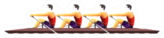 Academic Rowing Four Sticker
