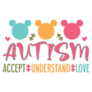 Accept, Understand, Love Autism Awareness Sticker