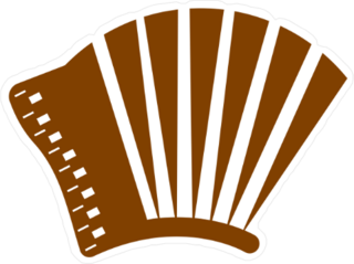 Accordion Icon Sticker