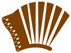 Accordion Icon Sticker