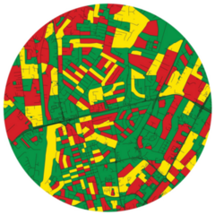 Accra Ghana Circle Sticker