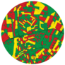 Accra Ghana Circle Sticker