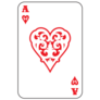 Ace Of Hearts Sticker