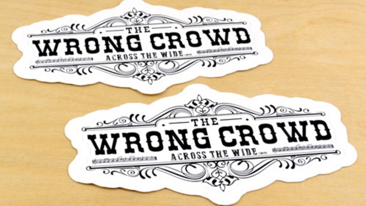 Across The Wide Custom Die Cut Stickers