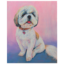 Acrylic Painting Shih Tzu Sticker