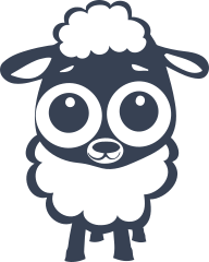 Adorable Baby Lamb Sheep Sticker