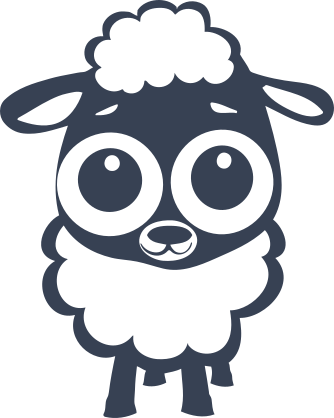Adorable Baby Lamb Sheep Sticker