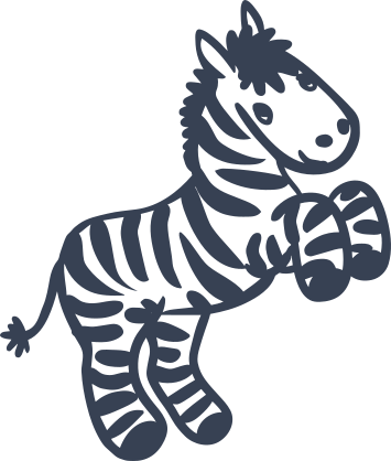 Adorable Baby Zebra Sticker