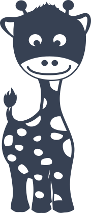 Adorable Giraffe Smiling Sticker