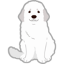 Adorable Great Pyrenees Sticker