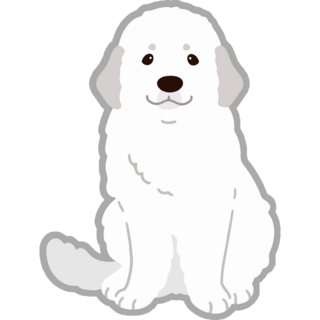 Adorable Great Pyrenees Sticker