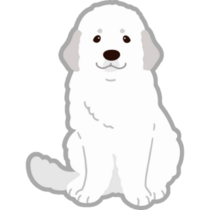 Adorable Great Pyrenees Sticker