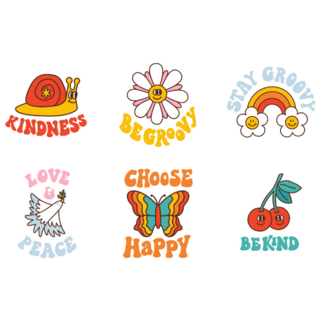Adorable Groovy Sticker Sheet