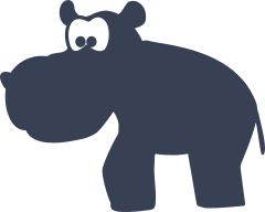 Adorable Hippopotamus Sticker