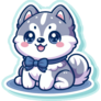 Adorable Husky Sticker