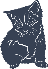 Adorable Kitten Cat Sticker