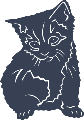 Adorable Kitten Cat Sticker