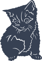 Adorable Kitten Cat Sticker