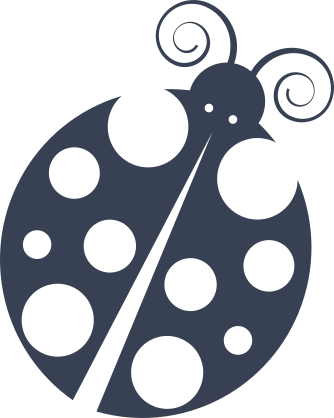 Adorable Ladybug With Ten Dots Sticker