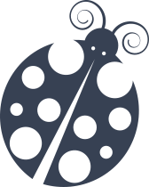 Adorable Ladybug With Ten Dots Sticker