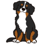 Adorable Mountain Dog Sticker