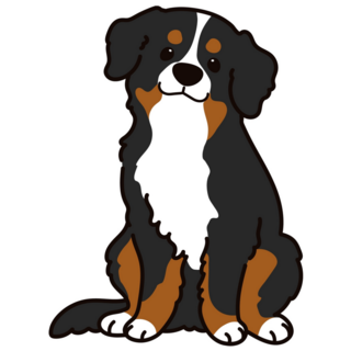Adorable Mountain Dog Sticker