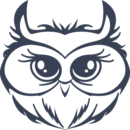 Adorable Owl Face Sticker