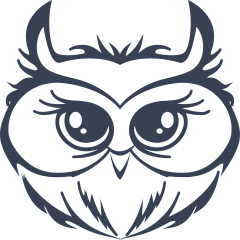 Adorable Owl Face Sticker