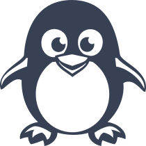 Adorable Penguin Smiling Sticker