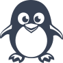 Adorable Penguin Smiling Sticker