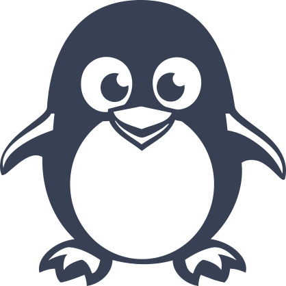 Adorable Penguin Smiling Sticker