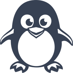 Adorable Penguin Smiling Sticker