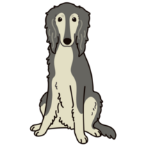 Adorable Saluki Sticker