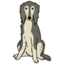 Adorable Saluki Sticker