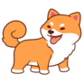 Adorable Shiba Inu Sticker