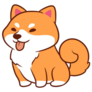 Adorable Shiba Inu Sticker