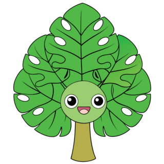 Adorable Tree Kawaii Sticker
