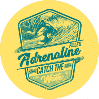 Adrenaline Surfing Sticker