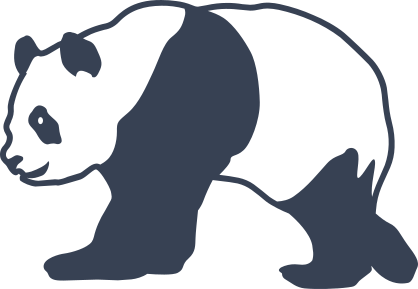 Adult Panda Bear Sticker