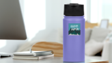 Adventure Awaits. Adventure Quote Sticker. on a Water Bottle (New) example