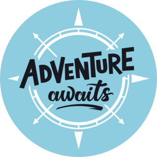 Adventure Awaits Compass Sticker