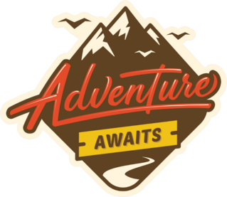 Adventure Awaits Mountain Sticker