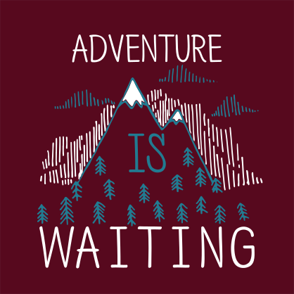 Adventure Is Waiting Square Sticker