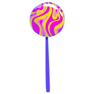 Aesthetic Y2k Psychedelic Lollipop Sticker