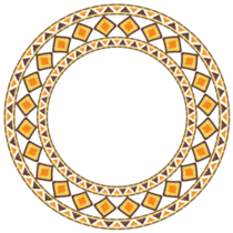African Border Frame Sticker