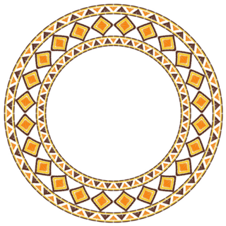 African Border Frame Sticker