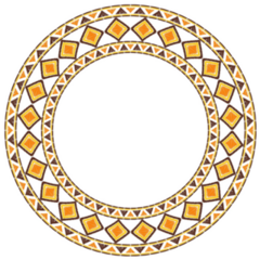 African Border Frame Sticker